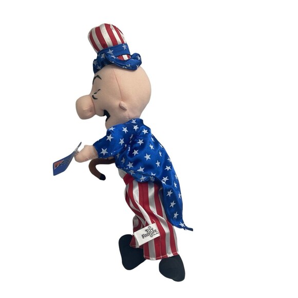Vintage Mr Magoo 4th Of July 18" Plush with Tag USA Uncle Sam Toy 2002 Toy Works - Picture 6 of 16